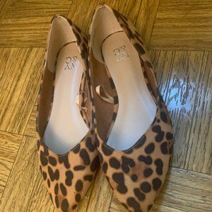 Leopard Print Pointed-Toe Flat
